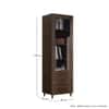 Hexa Engineered Wood Bookshelf Multipurpose Storage Rack in Flower Wenge Colour