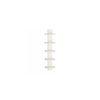 BLUEWUD Louis Engineered Wood Multipurpose Wall Decor Shelf, Display Rack (Wenge & White)