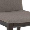 Galatea Dining Chair Set Of 2 Teak In American Walnut Finish With Grey Colour Fabric