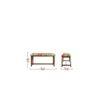 Fringor Solid Wood Bench In Provincial Teak Finish