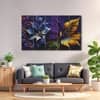 The Castle Decor Leafy Pattern Coloured Flowers Wall Art Set of 5 27x48 Inch