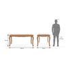 Taahira Dining Table 6 Seater In Natural Teak Finish