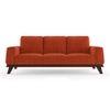 Granada Premium 3 Seater Fabric Sofa in Lava Colour