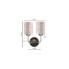 Rocco Dual Multicolor cotton shade wall mounted lamp with Steel Base