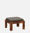 Lifty Sheesham Wood Nesting Coffee Table Set in Provincial Teak Finish With Cushioned Stools