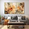 The Castle Decor Elegant Flower Wall Art Set of 5 27x48 Inch