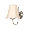 Devansh Steel Wall Mounted Lamp With Off-White Cotton Shade