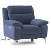 Emila One Seater Motorized Recliner in Blue Colour