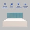 Yantra Engineered Wood Queen  Size Bed With Hydraulic Storage (Melamine Finish, White Colour)