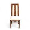 Columbus Sheesham Wood Dining Chair Set of 2 in Teak Finish