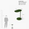 Chalet Air Metal Drink Table in Olive Green Colour