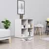 Hexa Engineered Wood Bookshelf Multipurpose Storage Rack in Frosty White Colour