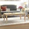 Helena Rectangular Solid Wood Coffee Table In White Finish