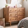 Scalamango Wood Chest Of Drawers In Natural Finish