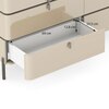 Naomi Dresser With Mirror In High Gloss Beige Finish