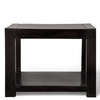 Lisbon Sheesham Wood Contemporary Square Tea Table / Coffee Table In Extra Dark Mahagony Finish