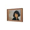 Artistry Brown Black Minimalist Wooden Framed Canvas Canvas Wall Prints Set of 1 Multicolor Matte