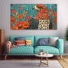 The Castle Decor Bird Wall Painting Wooden Framed 27x48 Inch (Style 1)