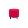 Daviana Boucle Fabric Lounge Chair in Red Colour