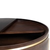 Dali Solid Wood Coffee Table in Gold Finish
