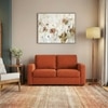 Apollo High Back 2 Seater Fabric Sofa in Lava Colour