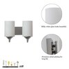 Roehm 2 Light Glass and Metal Wall Lamp