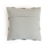 Basket Knit Light Grey Melange Cushion Cover  16X16 Inches