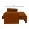 Melano  Pull Out Sofa cum Bed  in Orange Colour