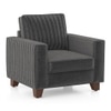 Apollo Neo 1 Seater Fabric Sofa In Steel Colour