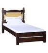 Rapipa Solid Wood Single  Size Bed Without Storage (Provincial Teak Finish)