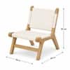 Bombay Woven Accent Chair in Teak Finish