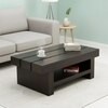 Piante Solid Wood Coffee Table In Mahogany Finish