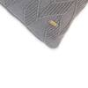Rio Blue Grey Cotton Knitted Decorative Cushion Cover 12 x 20 Inches