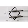 WOODENMOOD Rectangular Wall Rack