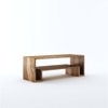 Kiara Solid Wood Free Standing TV Unit in Teak Finish