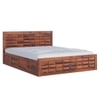 Shashi Sheesham Wood Queen Size Bed In Honey Oak Finish With Hydraulic Storage (60 x 78 inches)