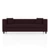 Windsor Premium 3 Seater Fabric Sofa in Deep Plum Velvet Colour
