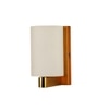 Eliante Modern Wall Lights Mild Steel & Glass Material Antique Gold & White Finish