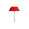 Red cotton with Metal Gold Table Lamp