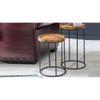 Shadow Solid Wood Nested Tables - Set of 2