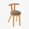 Kiko Solid Wood Comfy Chair in Brown Colour