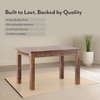 Fidora 4 Seater Dining Table In Honey Finish