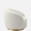Elegantensemble Wood 1 Seater With Upholstery Non Storage Sofa In White Colour