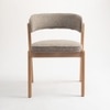 Harbor Solid Wood Dining Chair in Khaki Colour