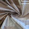 Eli Brown & White Geometric 400 TC Cotton Flat Super King Size Bedsheet with 2 Pillow Covers – Threads
