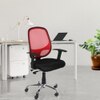 Oxter Medium Back Mesh Office Chair (Red-Black)