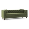 Windsor 3 Seater Fabric Sofa (Colour: Moss Green)