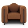 Reno Lounge Chair in Rust Himalaya Boucle Colour