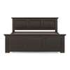 Alexandra Solid Wood Queen Size Non Storage Bed in American Walnut Finish