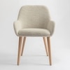 Ashford Solid Wood Dining Chair in Beige Colour